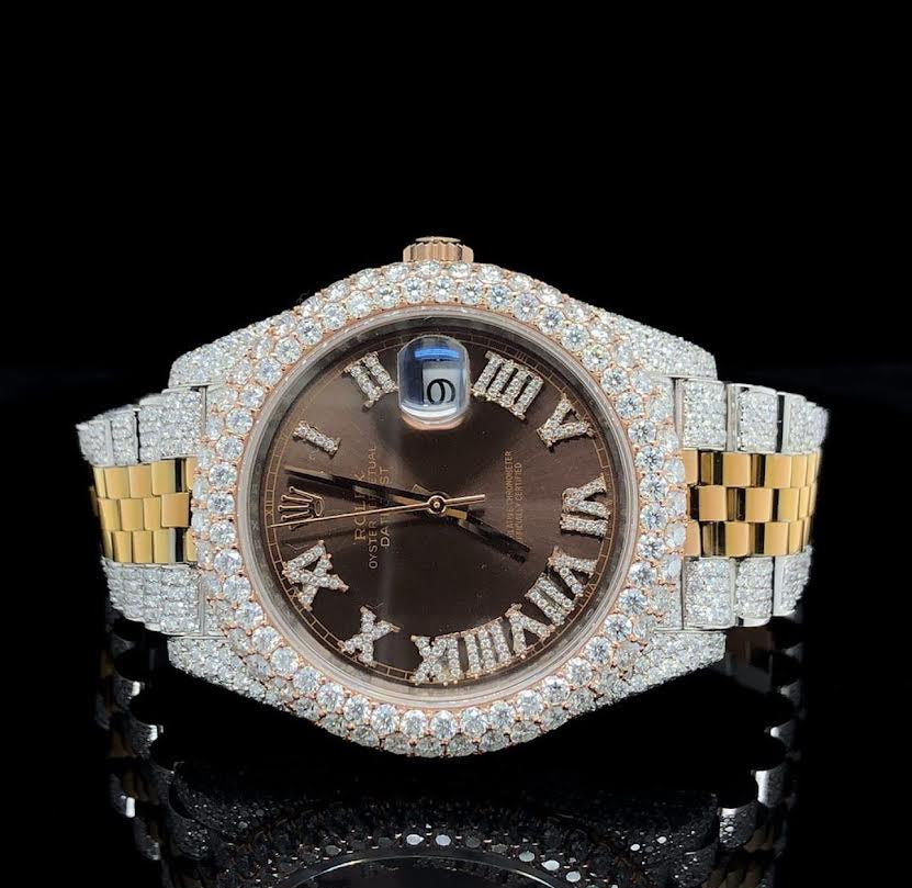 brown dial 2 tone rollie