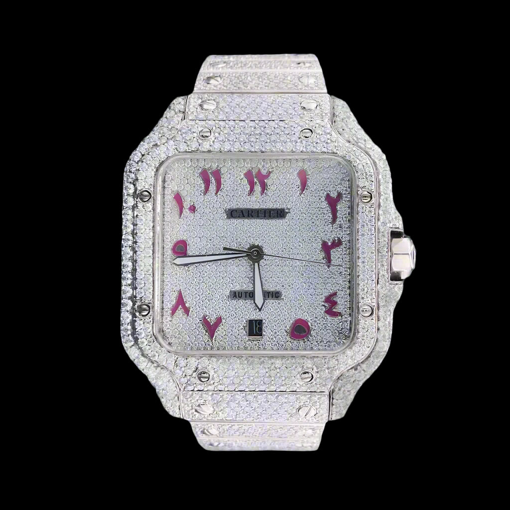 lab stone purple arabic dial carti watch