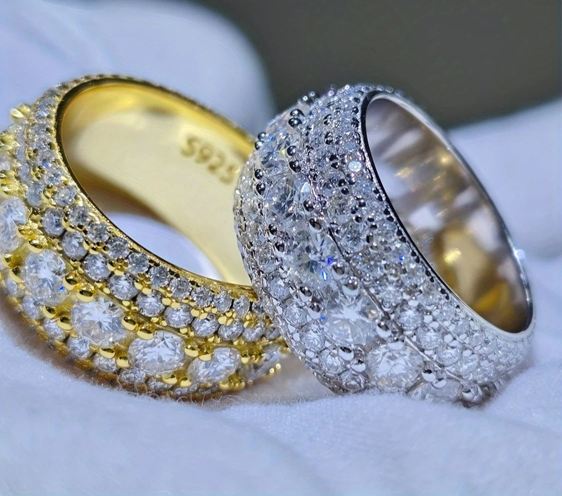 925 Silver 5 Carat Moissanite Ring